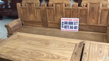 Bộ âu á hộp chương voi 6 món gỗ hương vân