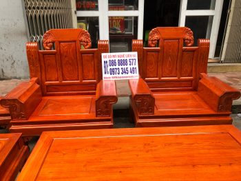 Hoàn thiện bộ bàn ghế âu á chương voi vách trơn hàng vân siêu vip