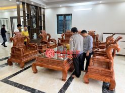 Bộ Tần Thủy Hoàng 10 Món Cột 12 Gỗ Hương Đá bo tan thuy hoang 10 mon cot 12 go huong da dogobaoloc 2