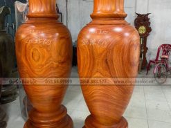 Cặp Lộc Bình Phong Thủy Gỗ Hương Đỏ 2m x 60cm cap luc binh phong thuy go huong do 2m x 60cm dogobaoloc 2