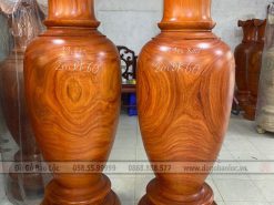 Cặp Lộc Bình Phong Thủy Gỗ Hương Đỏ 2m x 60cm cap luc binh phong thuy go huong do 2m x 60cm dogobaoloc 3 1
