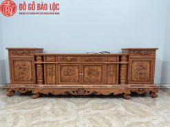 ke tivi cot nho go huong da 2m9 hang duc tay vip dogobaoloc 19