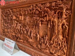 Bức Tranh Vinh Quy Bái Tổ Gỗ Hương Đỏ buc tranh vinh quy bai to go huong do dogobaoloc 4