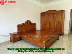 mau giuong hoa la tay go huong da 1m6 x 2m dogobaoloc 3