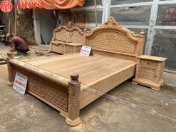 Mẫu Giường Vòm Trám Mai Gỗ Gõ 1m8 x 2m mau giuong vom tram mai go go 1m8 x 2m dogobaoloc 3