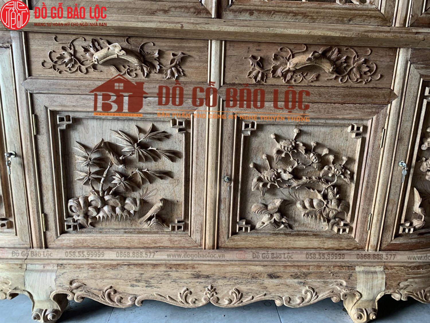 tu ruou mau 4 canh go gu lao 1m97 hang duc tay vip moc dogobaoloc 2