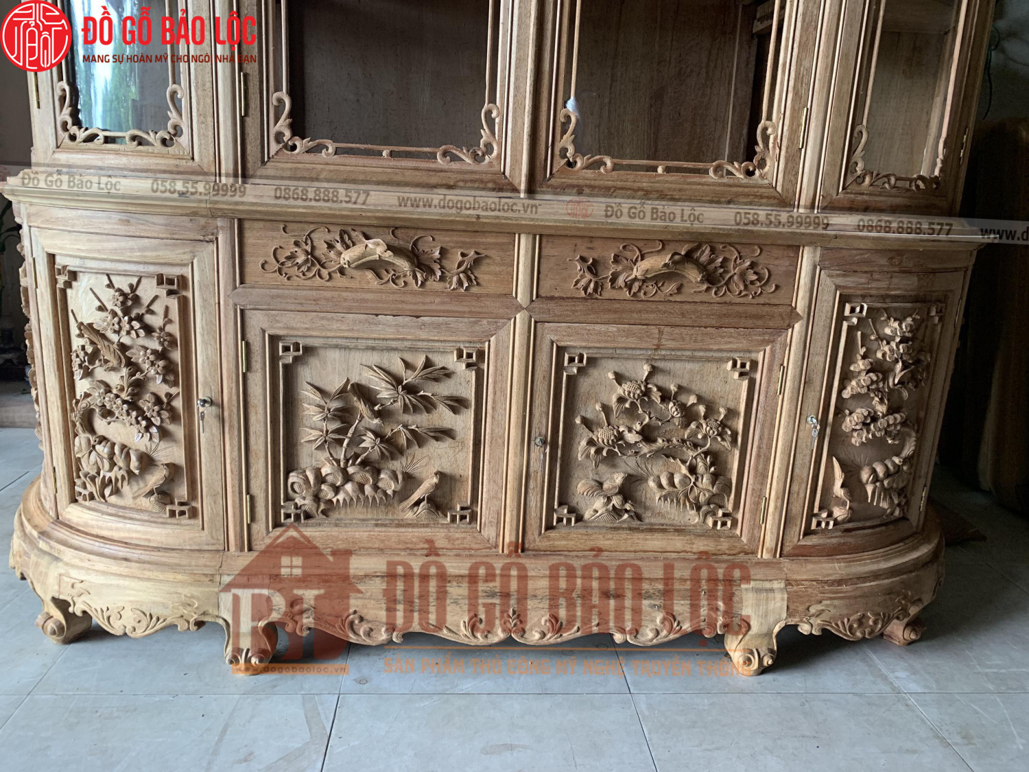 tu ruou mau 4 canh go gu lao 1m97 hang duc tay vip moc dogobaoloc 4