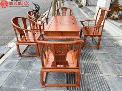 Bộ Bàn Ghế Minh Đế Mẫu 6 Ghế Gỗ Hương Đá bo ban ghe minh de mau 6 ghe go huong da dogobaoloc 3