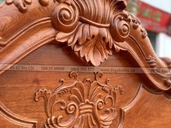 giuong ngu mau hoa la tay go huong da 1m8 x 2m dogobaoloc 6