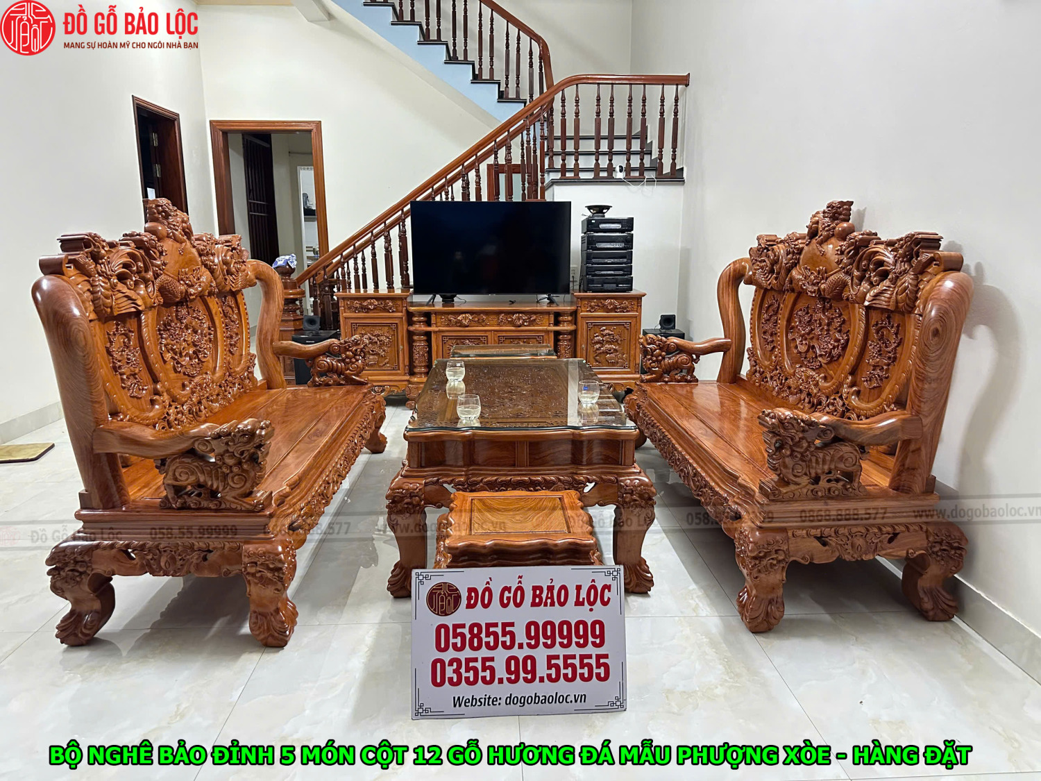 Bàn Giao Combo nội thất phòng khách cho chú Dư ở Hải Dương