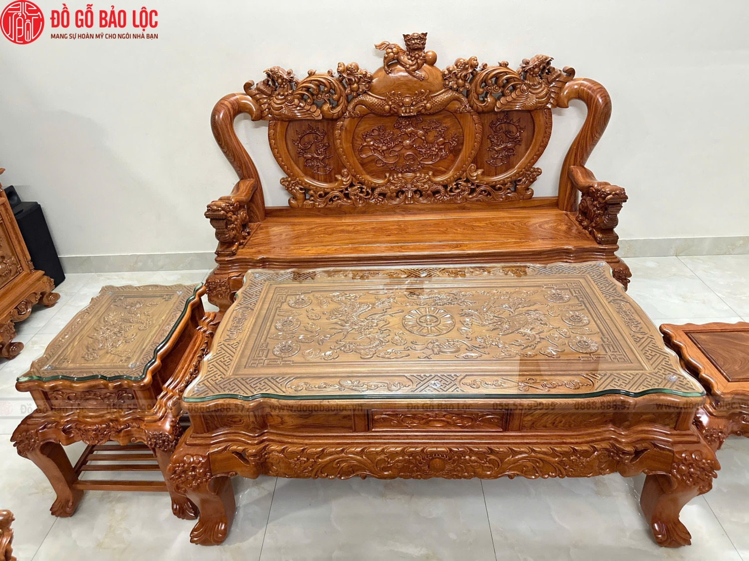 Bàn Giao Combo nội thất phòng khách cho chú Dư ở Hải Dương